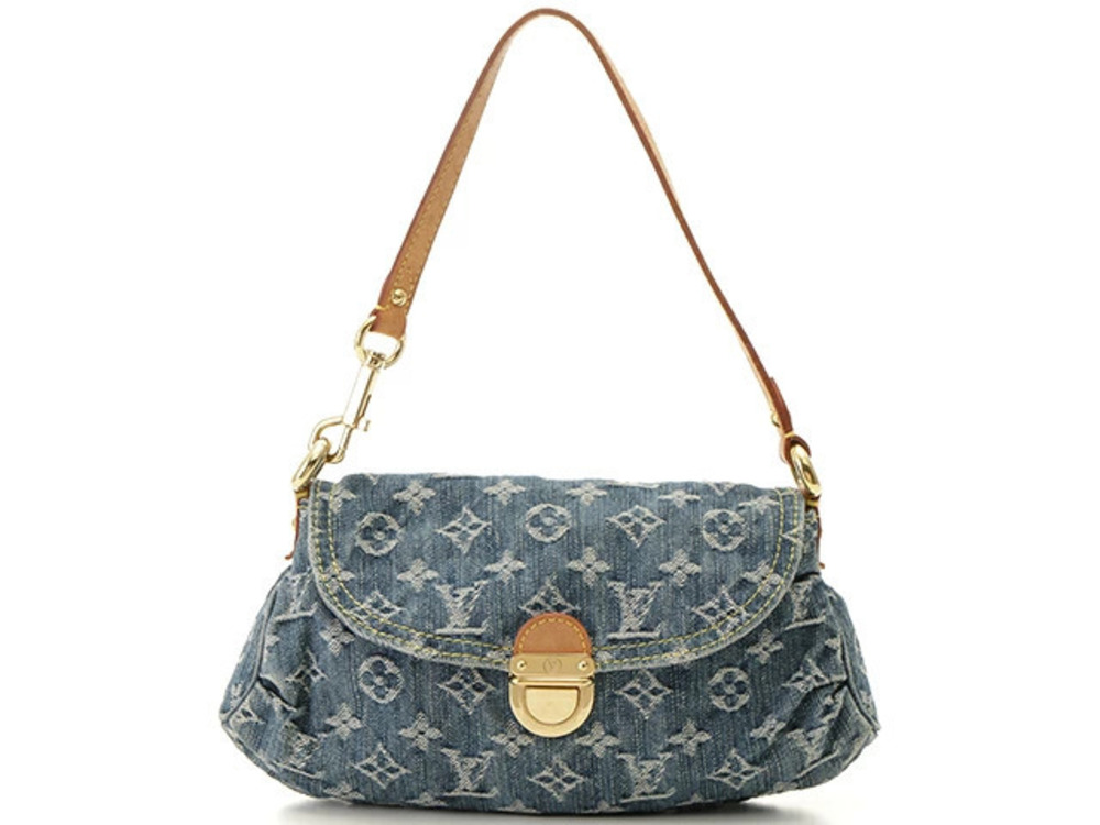 Louis Vuitton Pleaty Mono Denim Blue